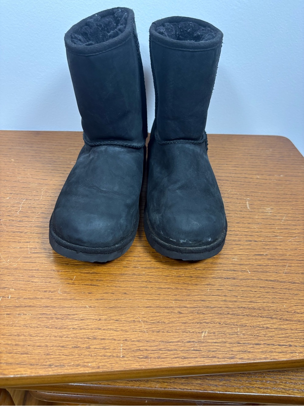 UGG Black Shearling-Lined Boot Interior